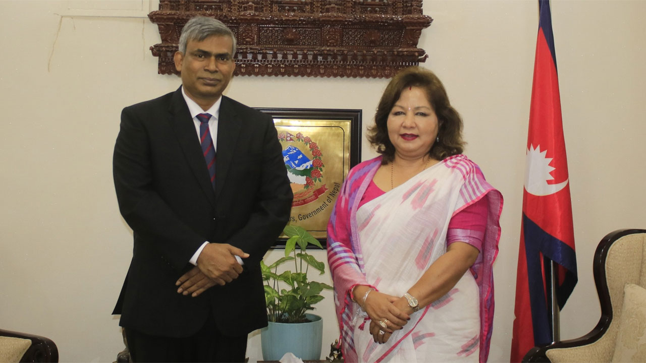 নেপালের পররাষ্ট্রমন্ত্রীর সঙ্গে বাংলাদেশি দূতের সাক্ষাৎ
